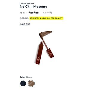 Mascara Lavaa Beauty No Chill Mascara - new in box